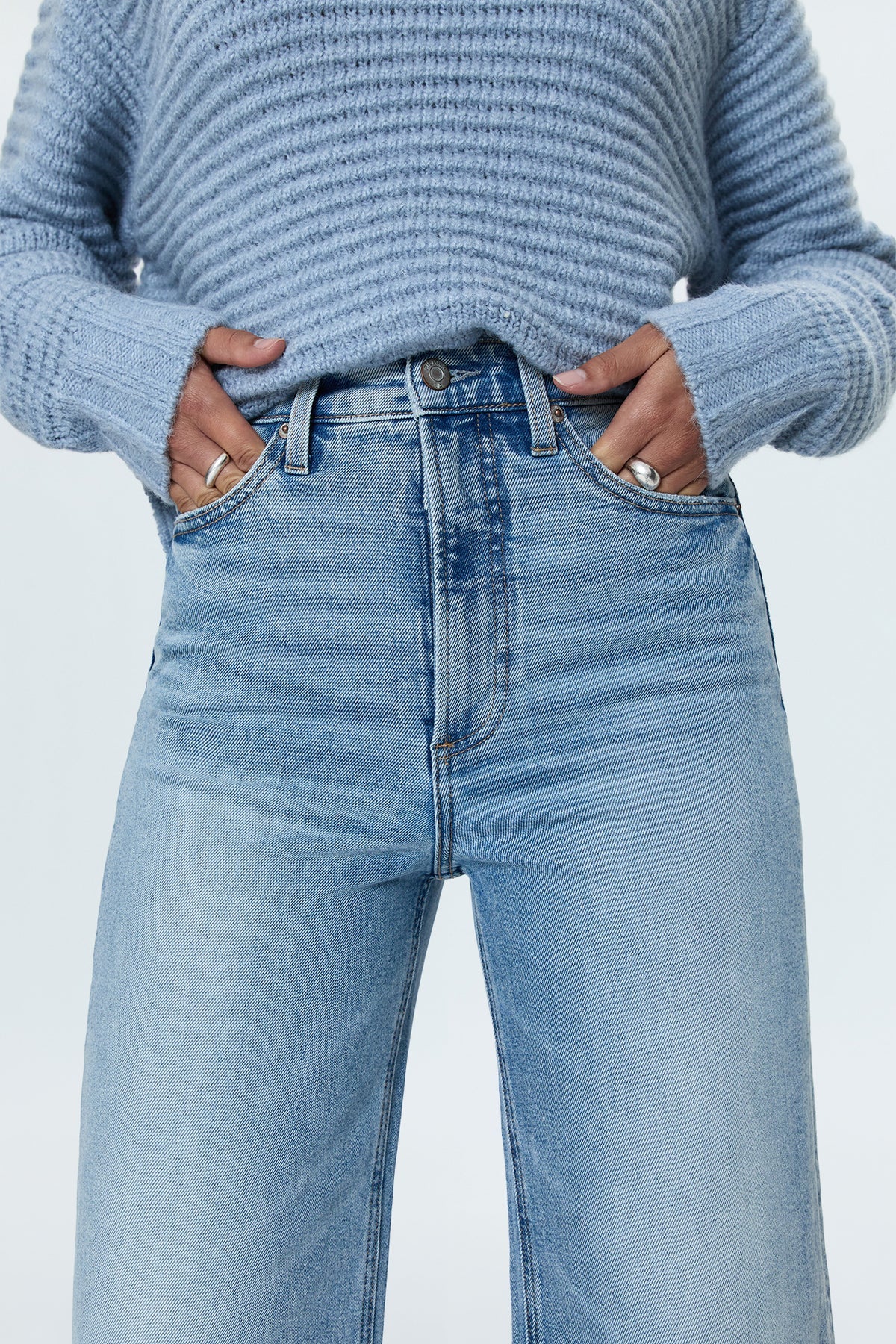 mid-blue women's denim