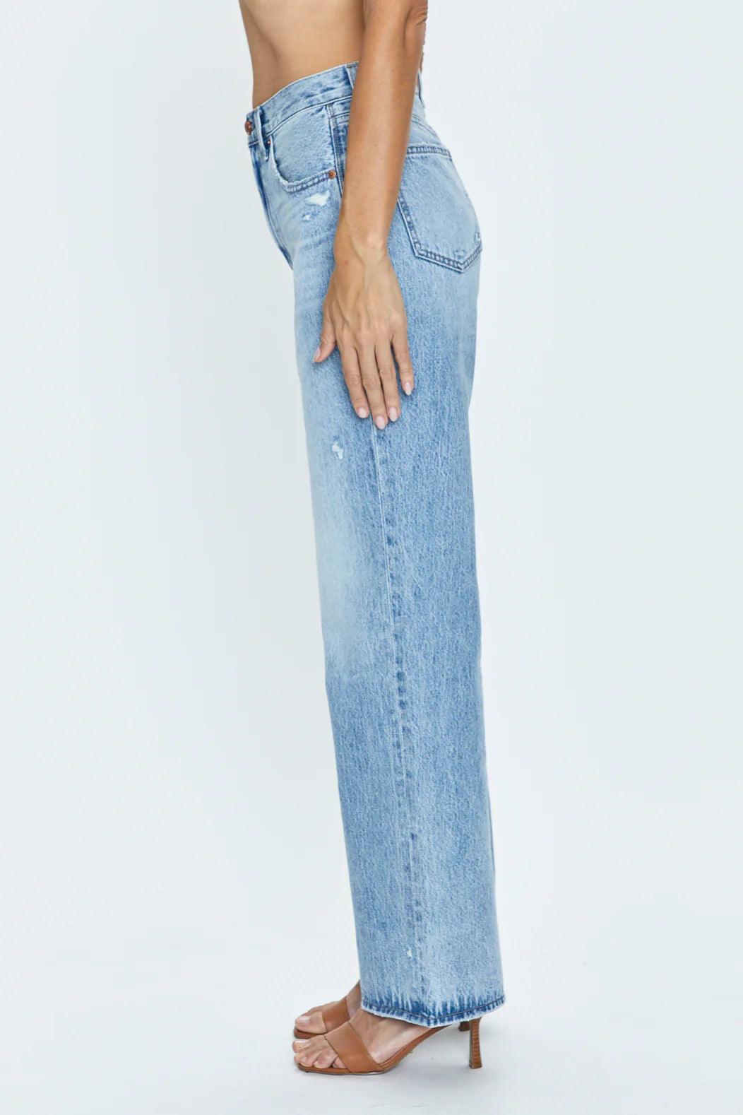 PISTOLA Grayson High Rise Baggy - Escapade Distressed