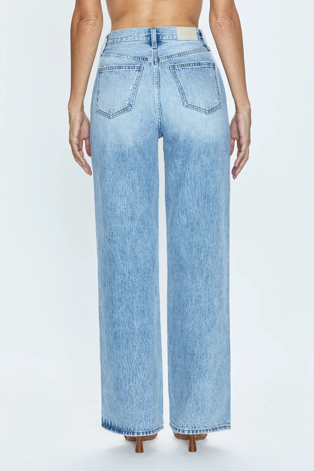 PISTOLA Grayson High Rise Baggy - Escapade Distressed