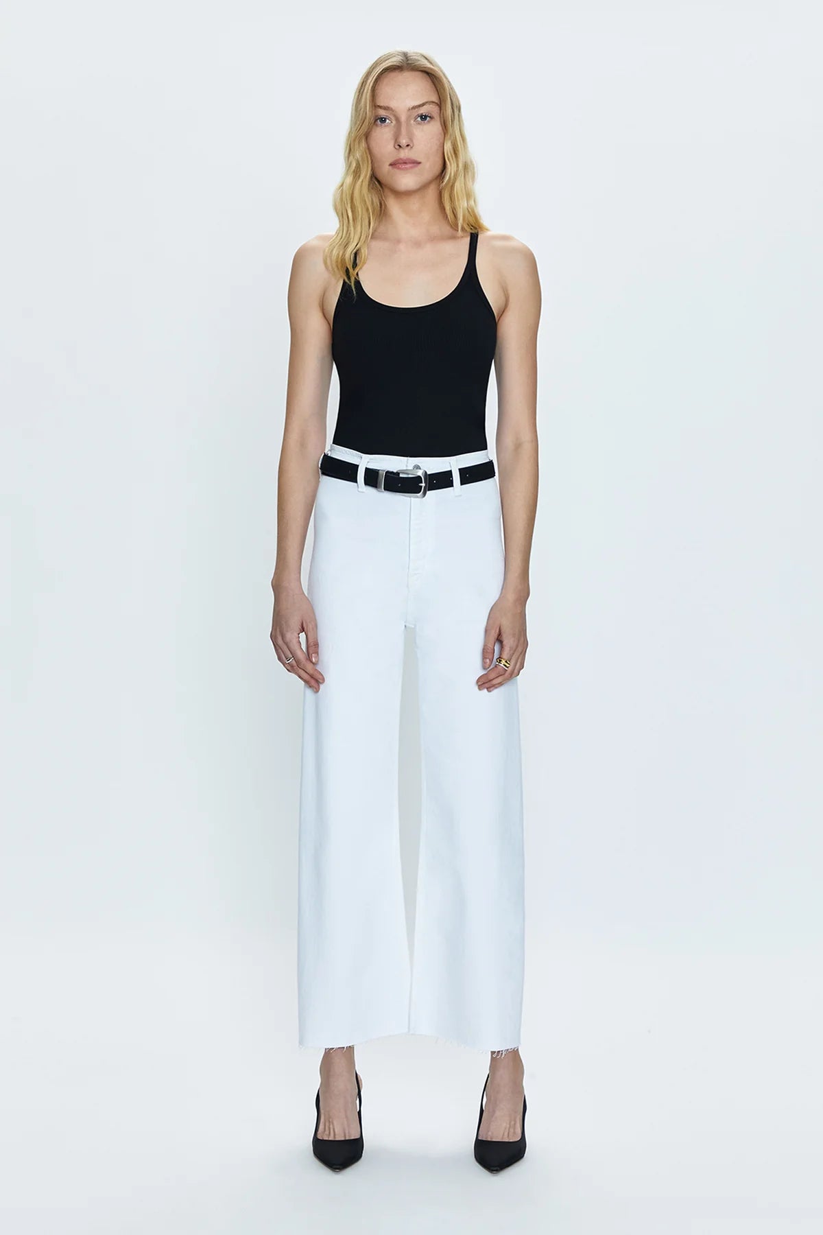 The Pistola Penny High Rise Wide Leg Crop offers the perfect amount of stretch for lasting comfort. Shop these women's jeans at Harbour Thread women's boutique.
