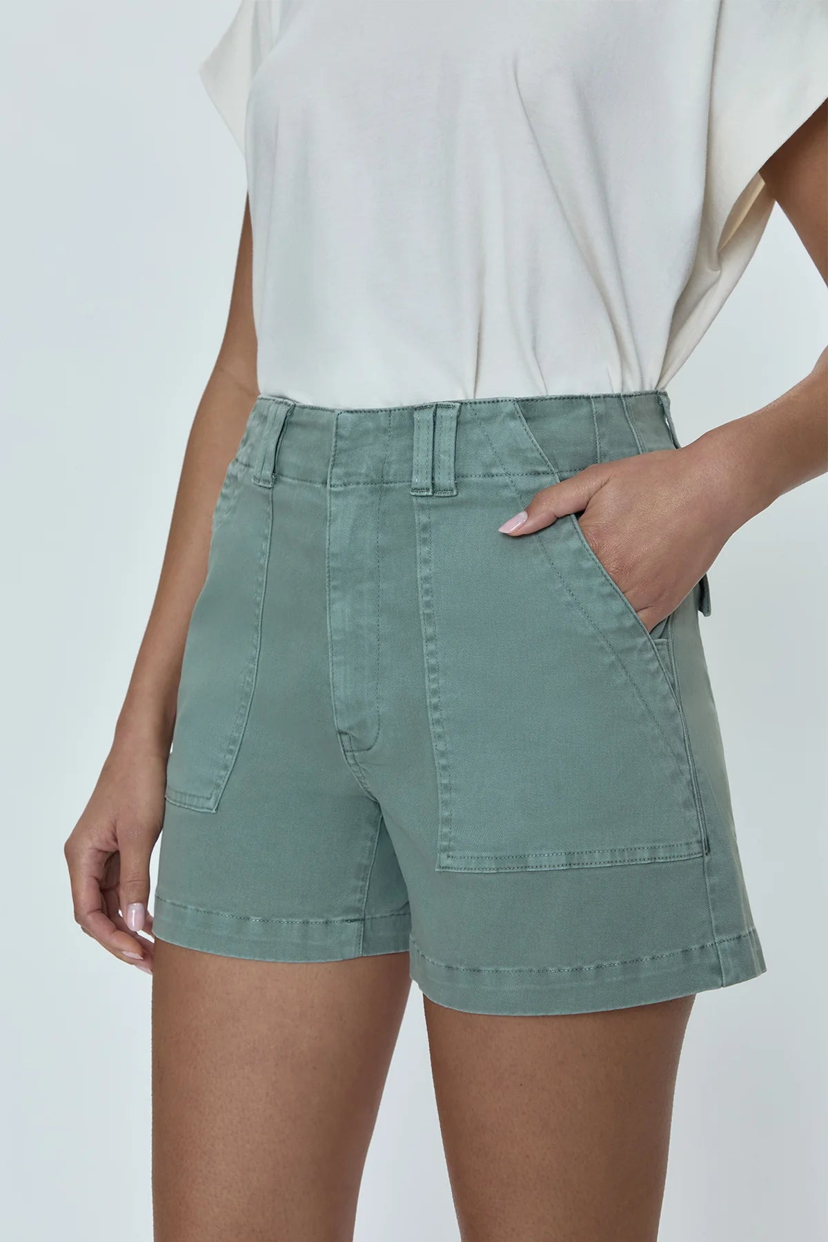 PISTOLA Marissa High Rise Utility Short