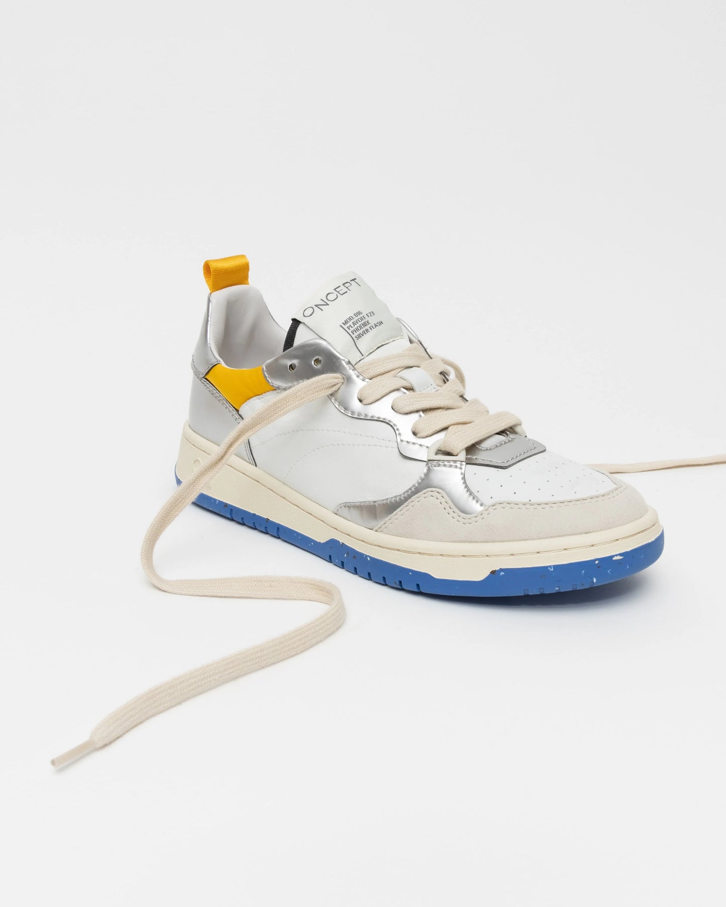 The Oncept Phoenix Sneaker in the color Silver Flash
