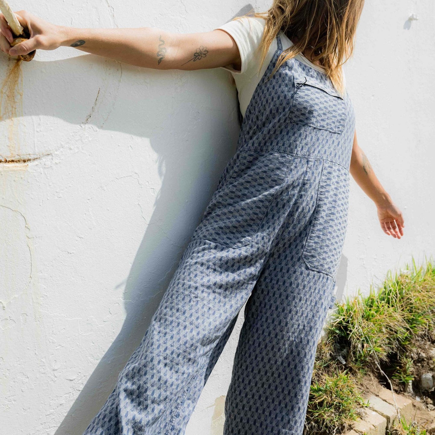 Enjoy the refined and effortless utility silhouette of the Roark Paseo Overall Jumpsuit, now at Harbour Thread women's boutique in Burlington, VT.