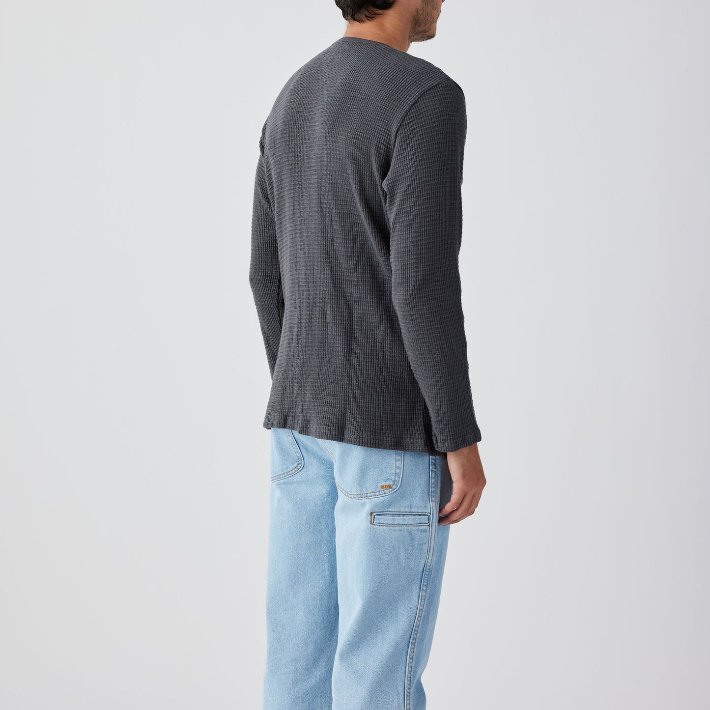 Men's standard fit heavyweight henley