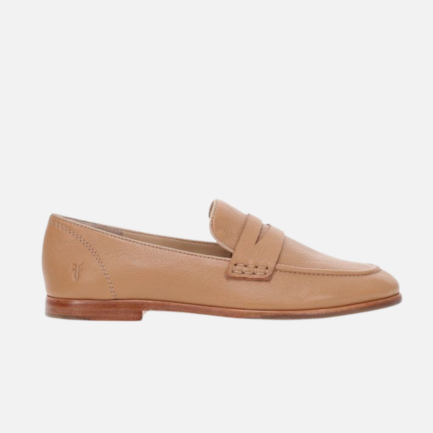 The Tan Leather Faith Loafer by Frye.