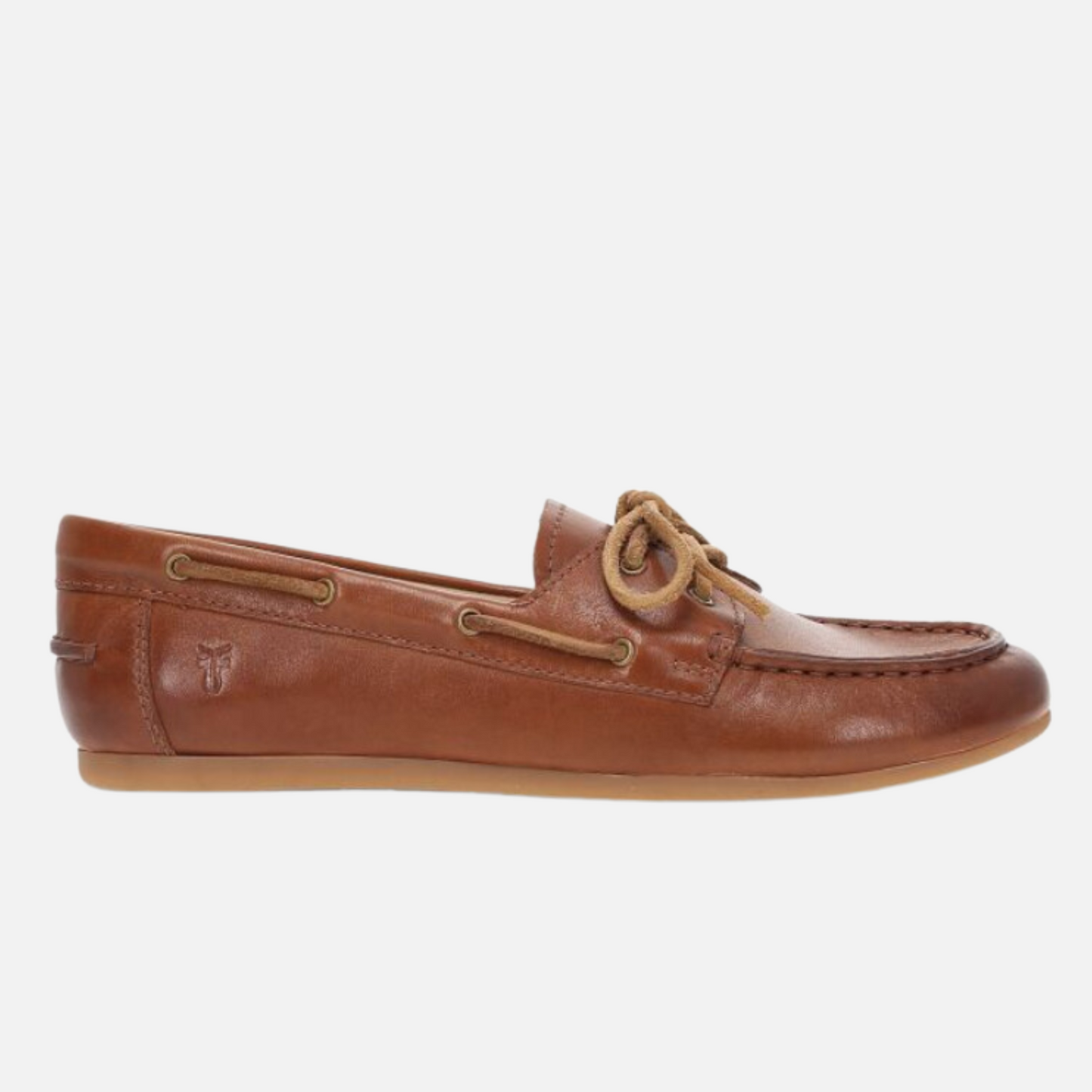 Women's brown leather boat shoe from Frye