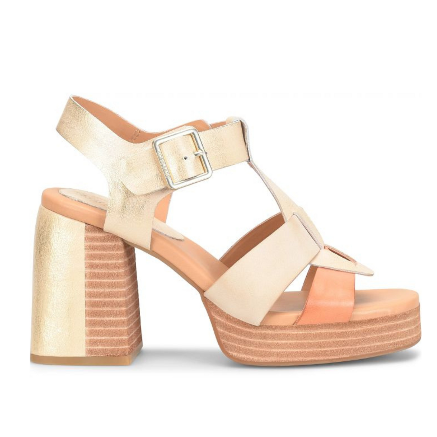 Kork-Ease Macey Platform Sandals in Gold