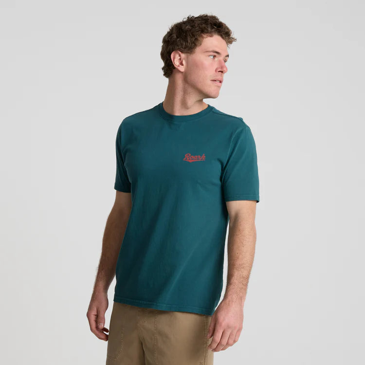 Shop the Roark Diamond Script Premium Tee in the color Deep Sea