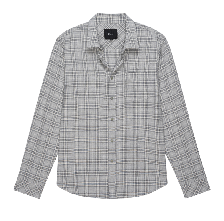 Men's plaid button up