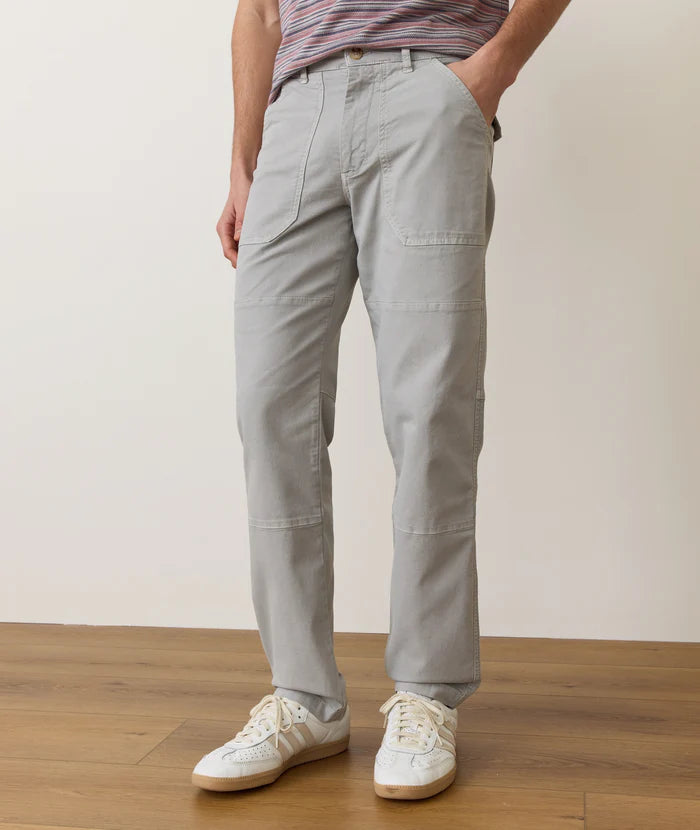 The Light Grey Breyer Relaxed Utility Pant from Marine Layer at Harbour Thread.