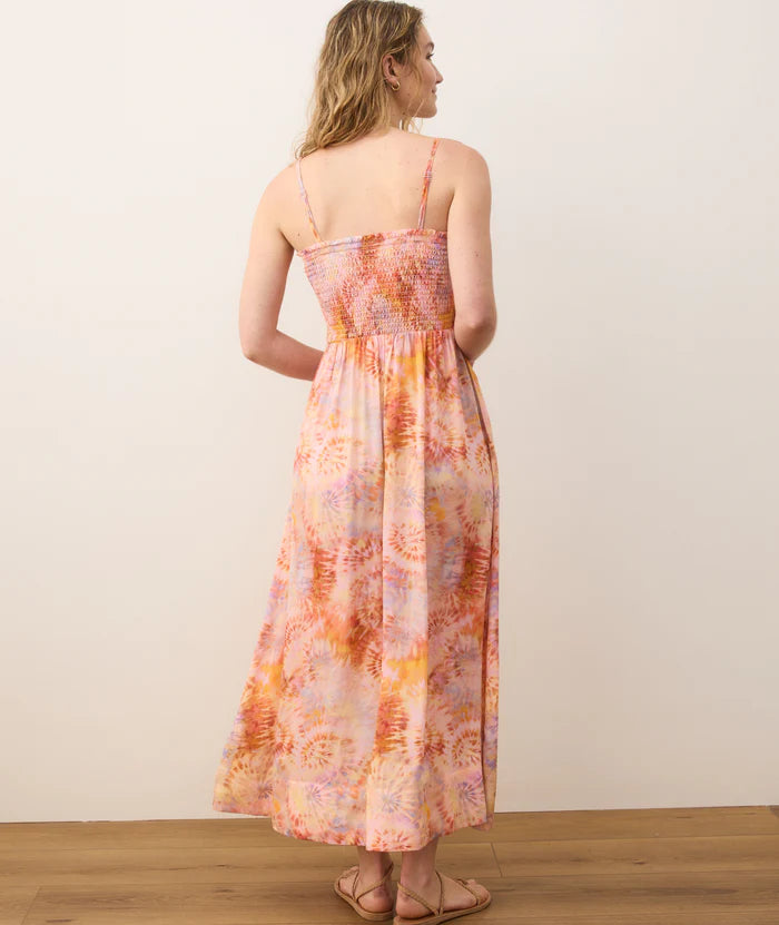Soft and airy tie dye maxi dress