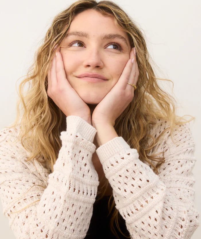 The Marine Layer Anacapa Cardigan offers bracelet length sleeves. Shop it now at Harbour Thread!