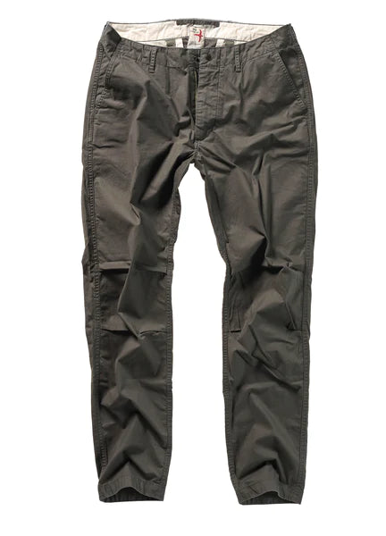 Relwen's Flyweight Flex Chino in the color Charcoal