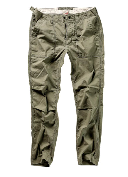 Relwen's Canvas Supply Pant in the color Olive Drab
