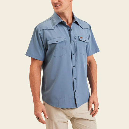 Howler Bros Emerger Tech Shirt in the color Berges Blue