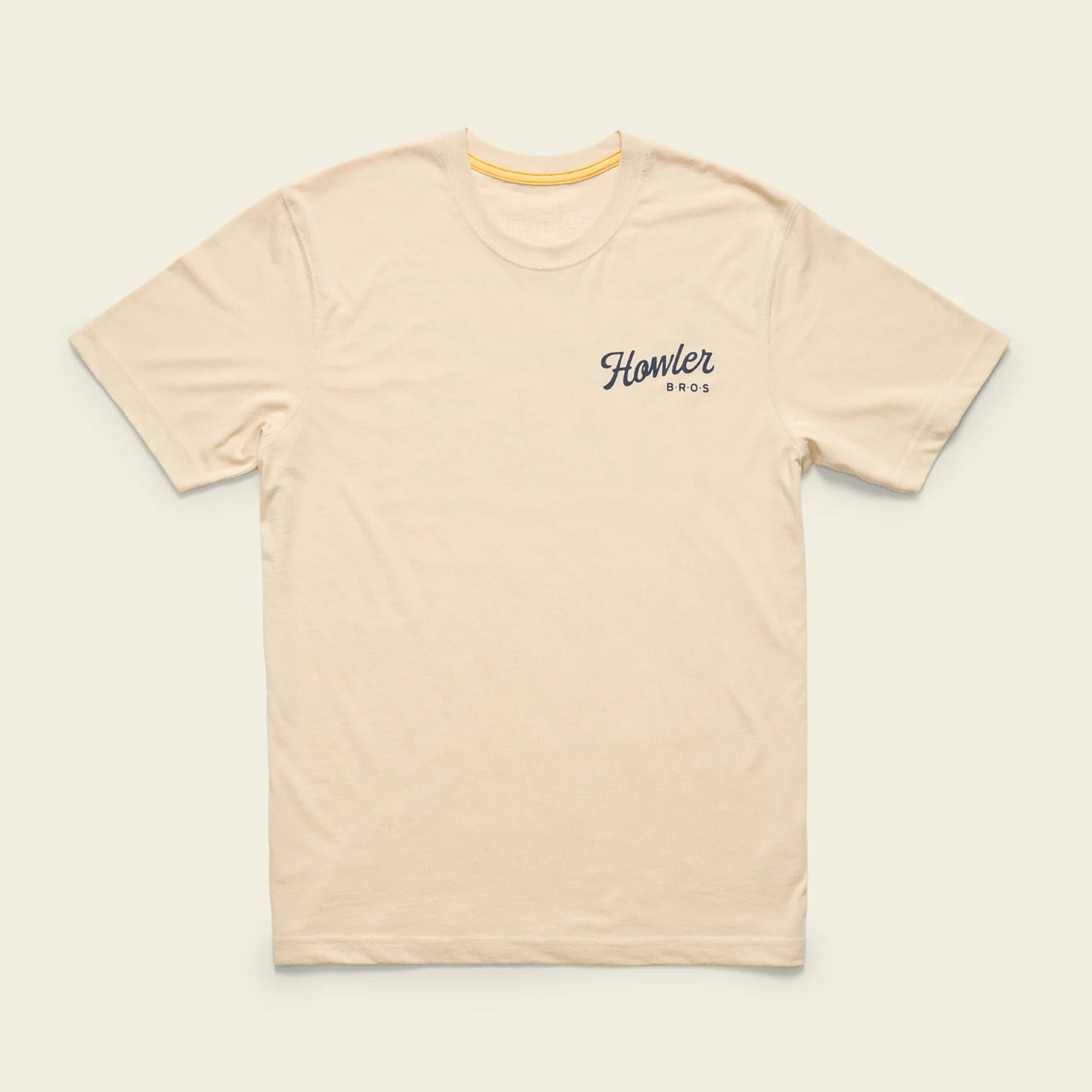 The Howler Bros Sand Heather Blended T-Shirt in the style Howler Posse