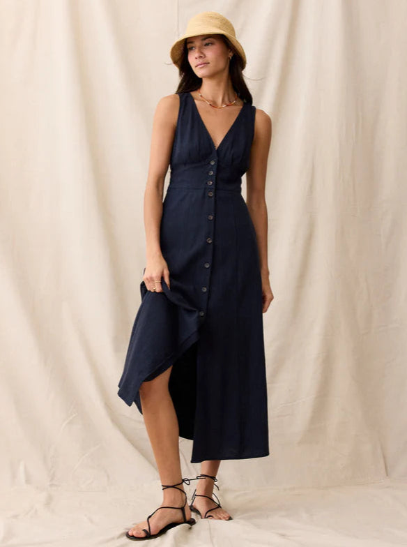 The Marine Layer Camlia Maxi Dress will be your new summer uniform. Shop it now at Harbour Thread women's boutique in Burlington, VT!