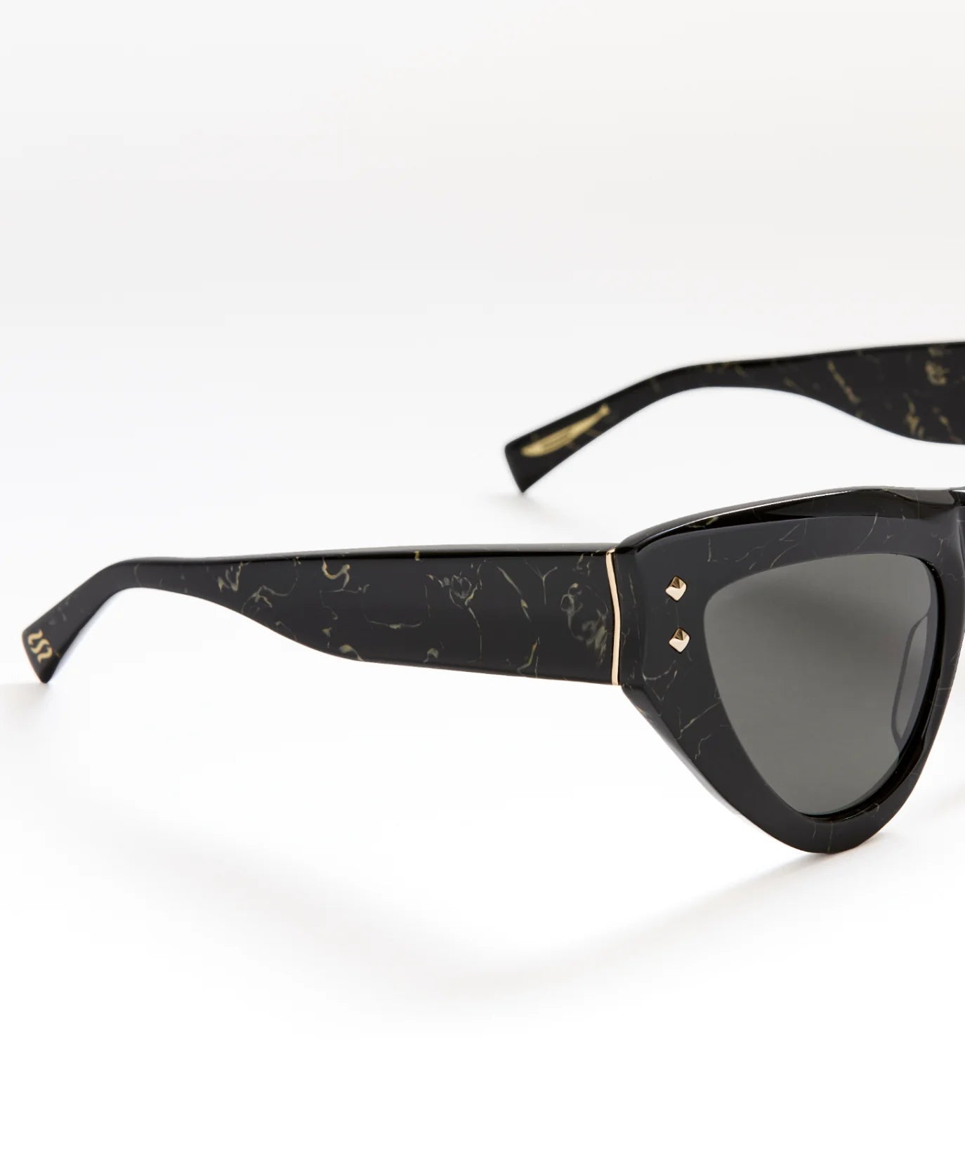 Women's black acetate cat eye sunglasses by SARDINE