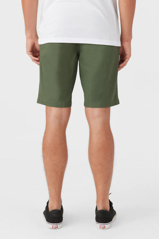 Back view of the O'Neill Jay Stretch 20" Chino Shorts in the color Olive