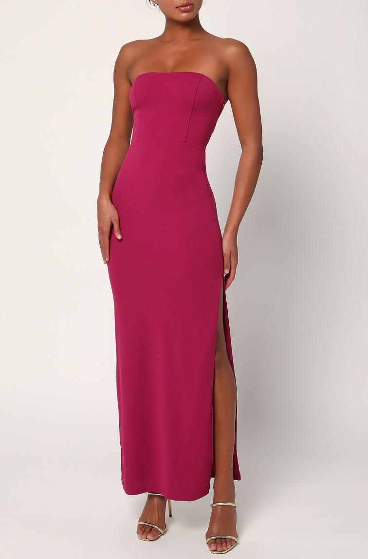 Lulu's Strapless Formal cheapest Gown