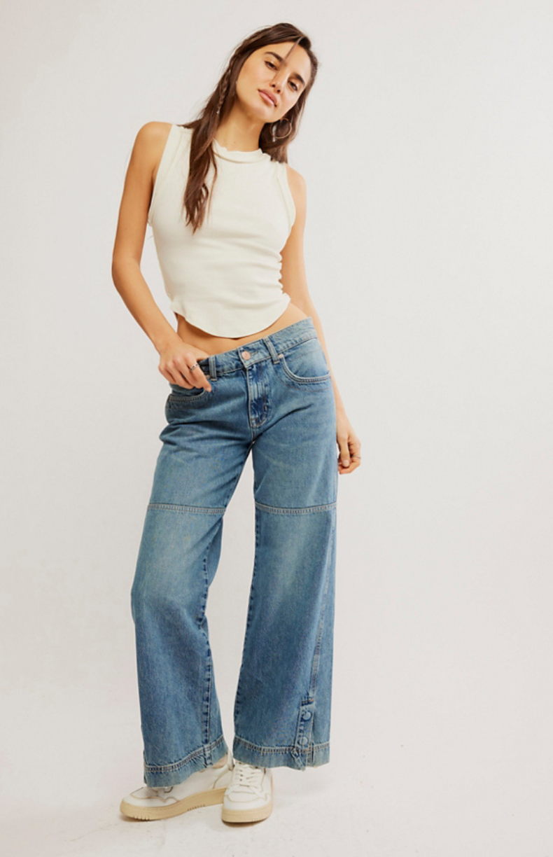 【PORTERNA】Fleet Wide Jeans Frame The Extra Wide-Leg Jeans | Saks Fifth Avenue