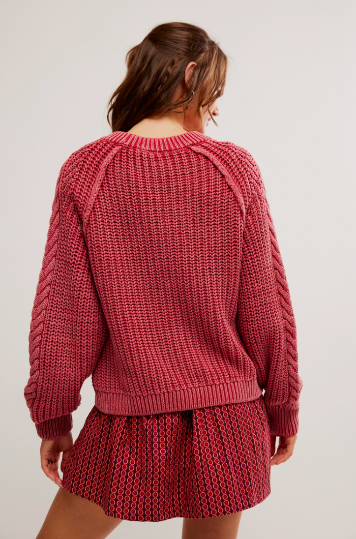 Free People Frankie Cable Sweater