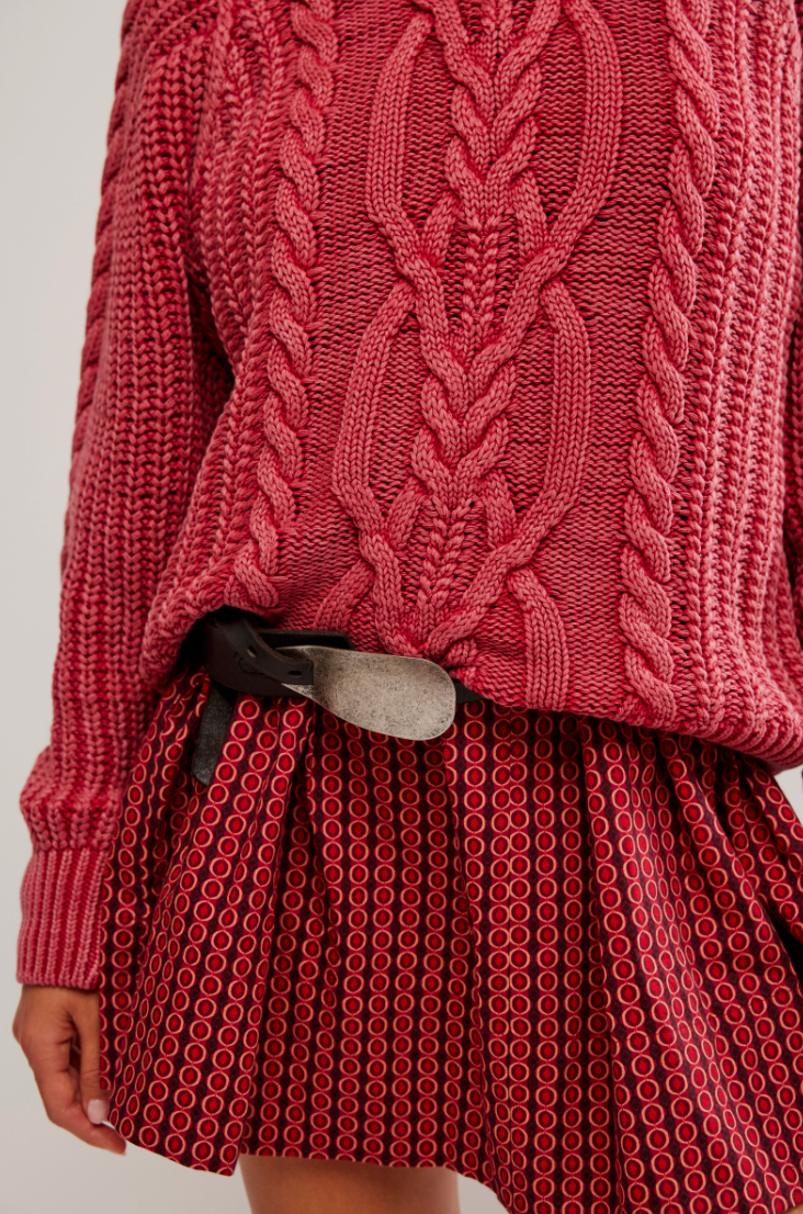 Free People Frankie Cable Sweater