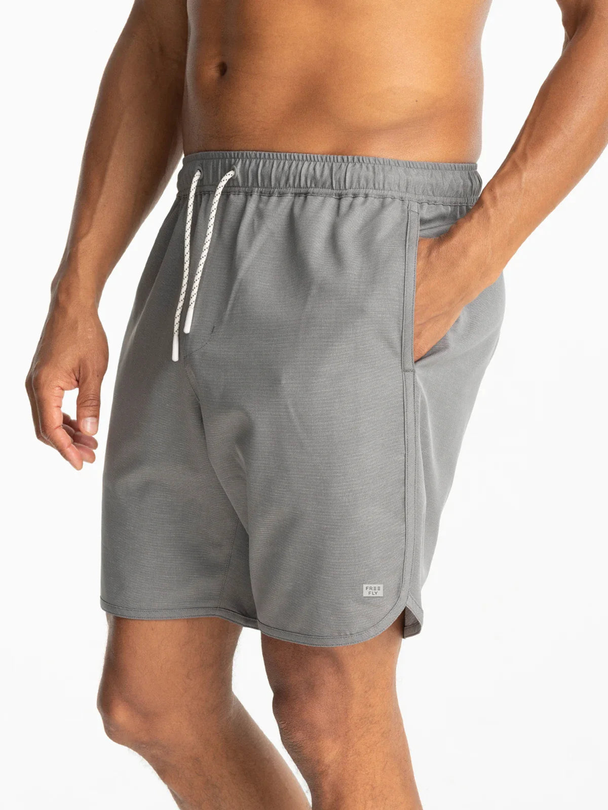Shop the Free Fly Men's Reverb Short in the color Smoke at Harbour Thread