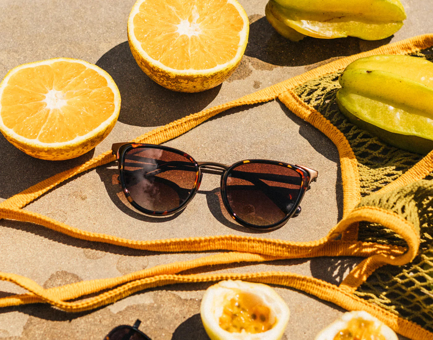Shop women's cat-eye polarized sunglasses at Harbour Thread boutique