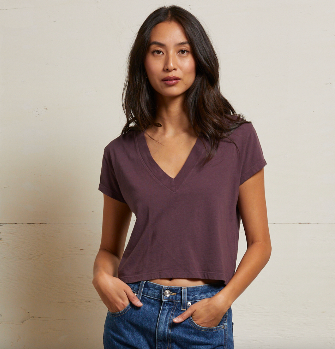 Perfect White Tee Alanis V-Neck Tee