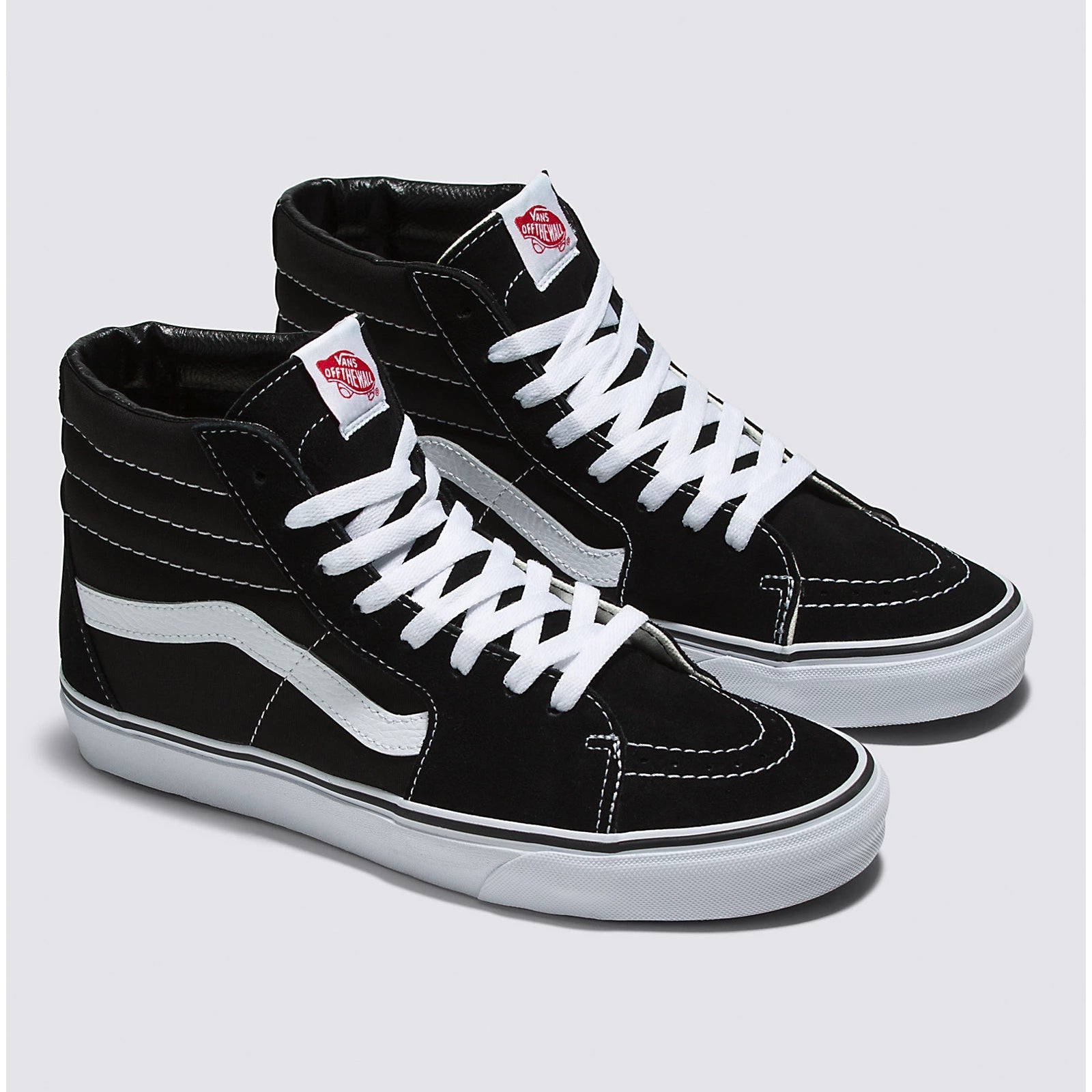 Vans Men\'s Classic Black and White High-Top Sneakers Vans | Sk8-Hi Black/Black/White Classics Shoe main image 3