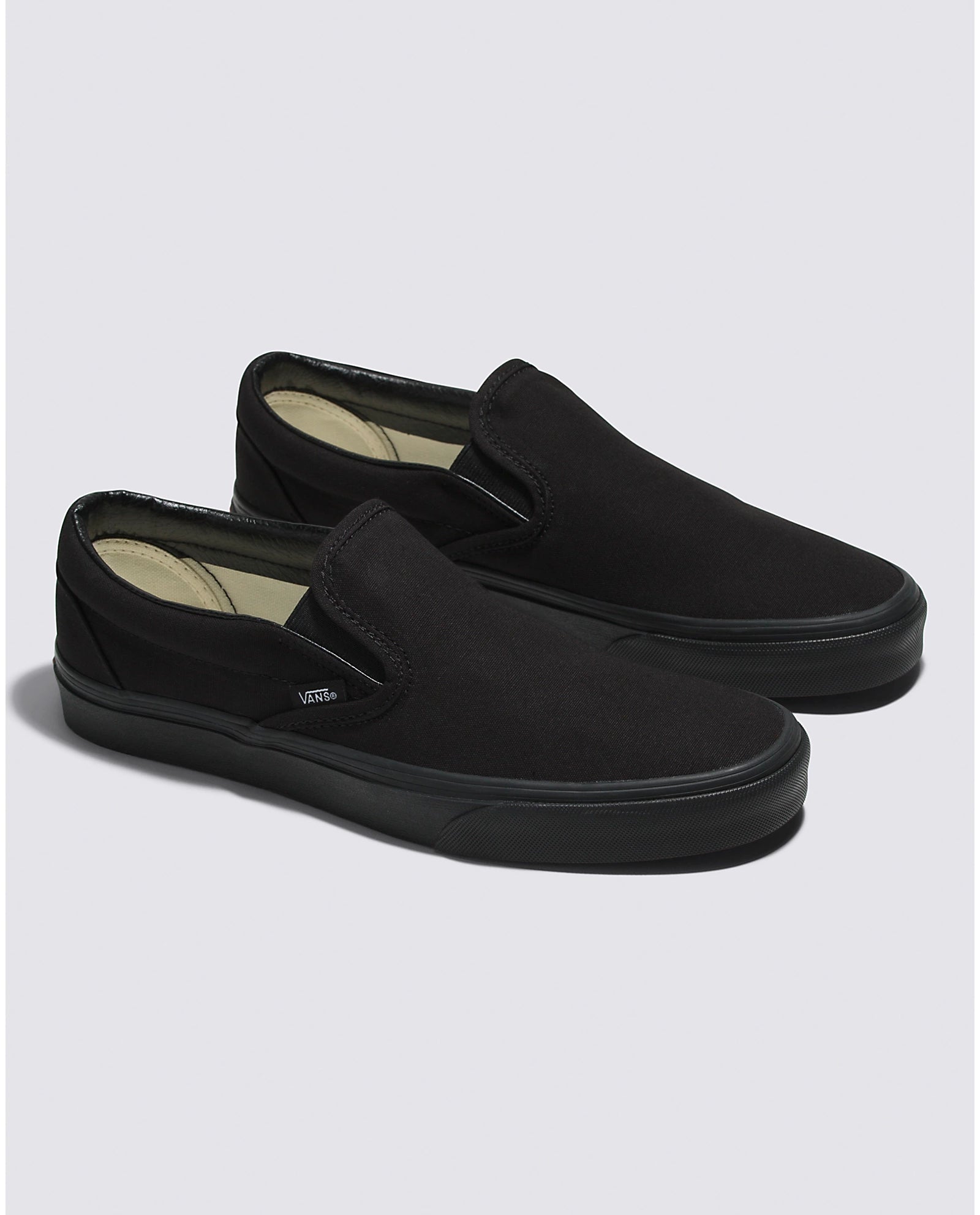 All black slip on vans mens hotsell