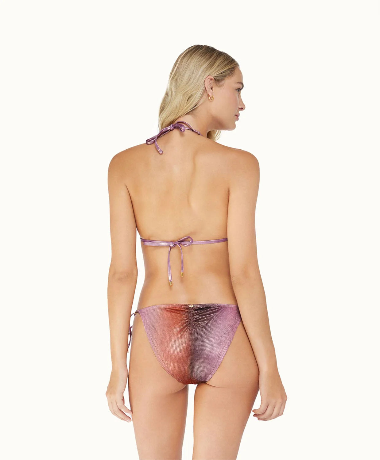 Back view of the Violet Haze Detail Tri Top by PQ Swim