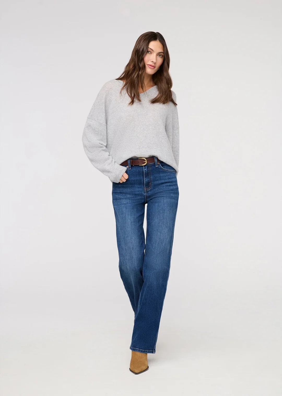 Shop the DUER Women's Performance Denim+ High Rise Straight in the color Blue Maize at Harbour Thread boutique!