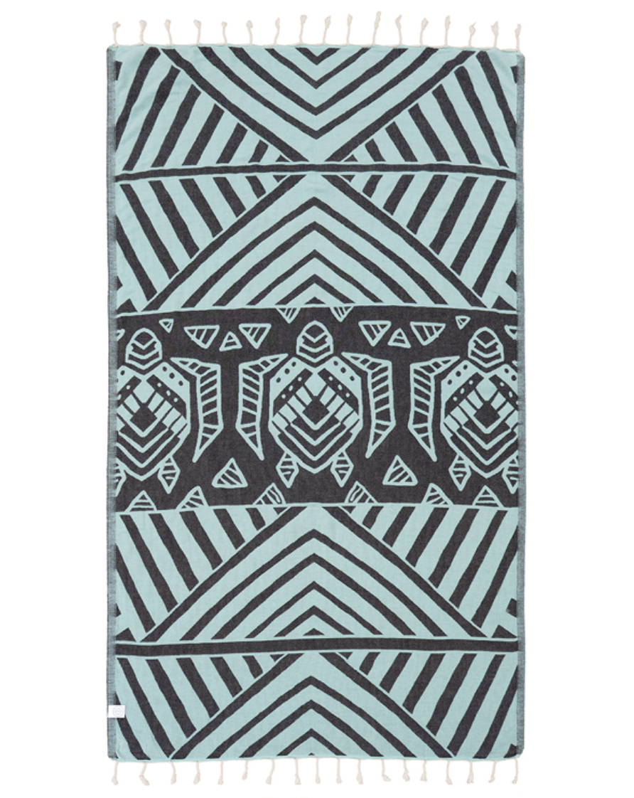Shop the Sand Cloud Geo Turtle Towel at Harbour Thread