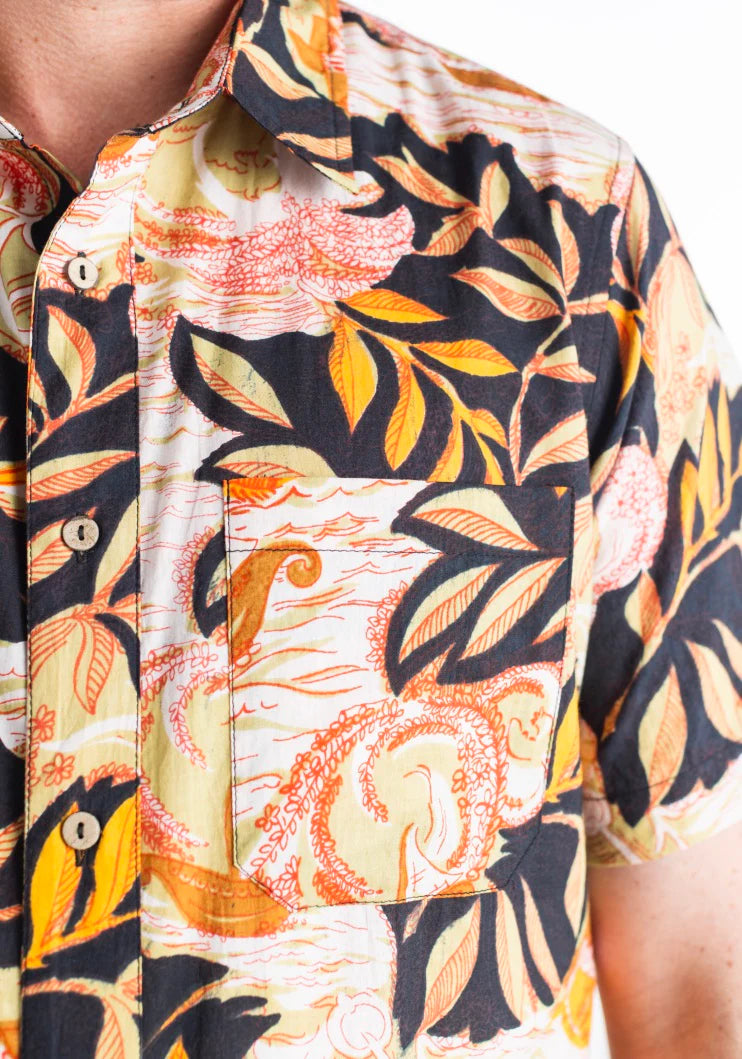 Design detail on the Epic Voyage Shirt by One World Brothers