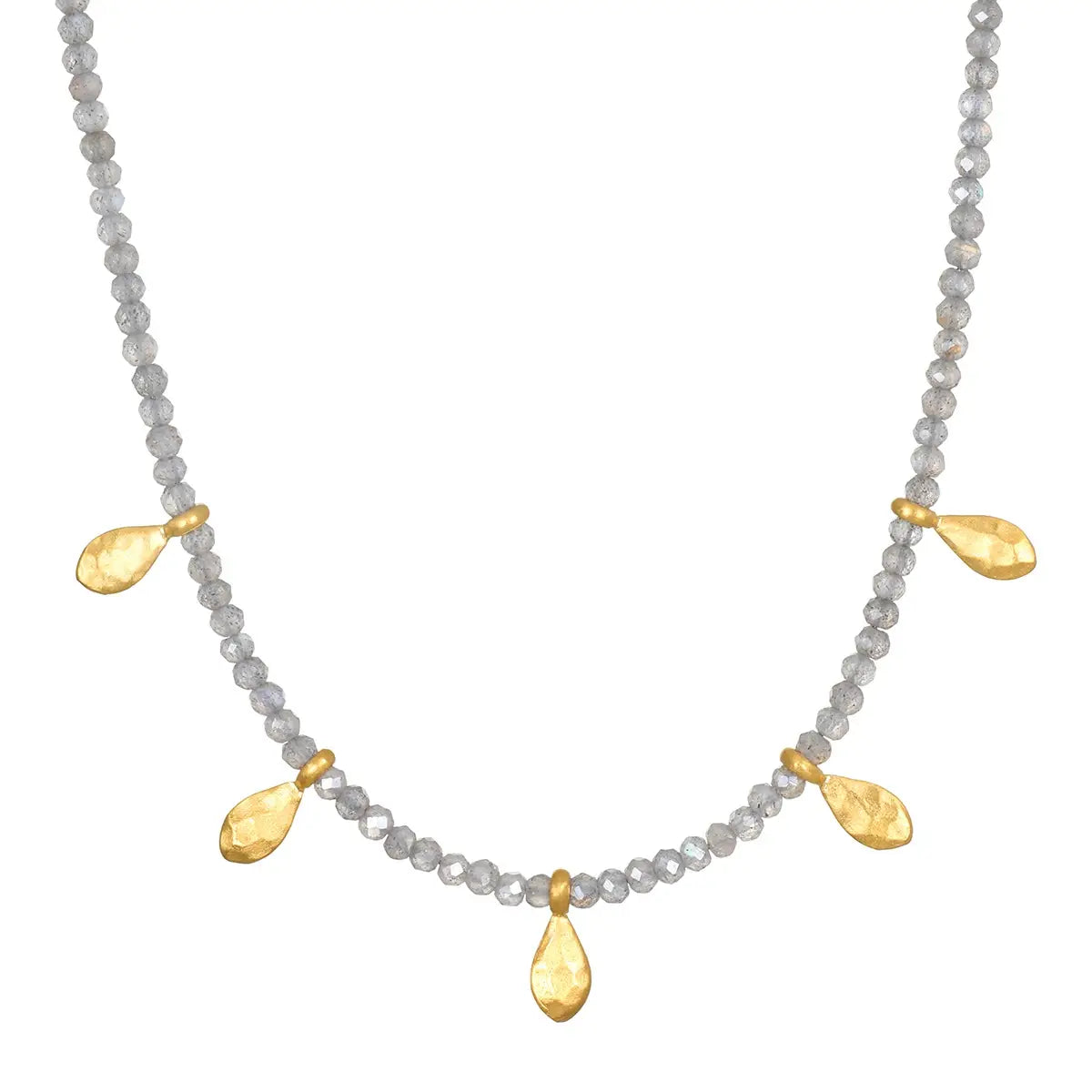 Satya Jewelry Inspired Beginnings Labradorite Petal Necklace