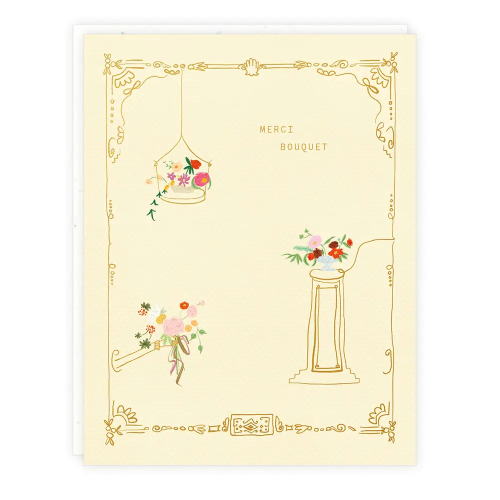 Shop the Merci Bouquet Greeting Card by Someday Studio at Harbour Thread.