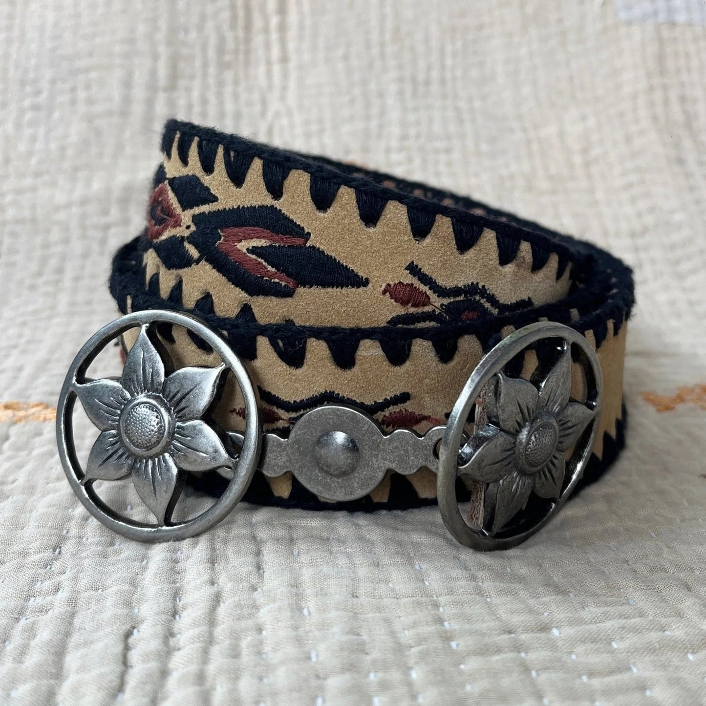 Shop the suede leather Agustina Belt by Mason Hotel, now available at Harbour Thread.