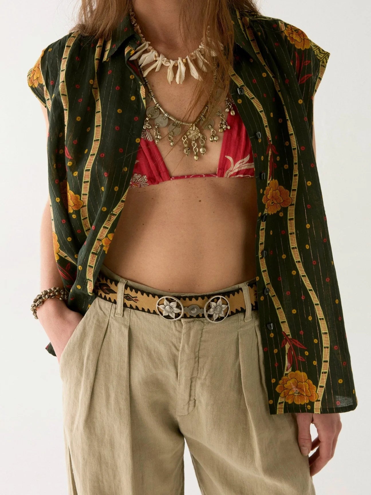 The Agustina Belt in Yerba Mate by Maison Hotel
