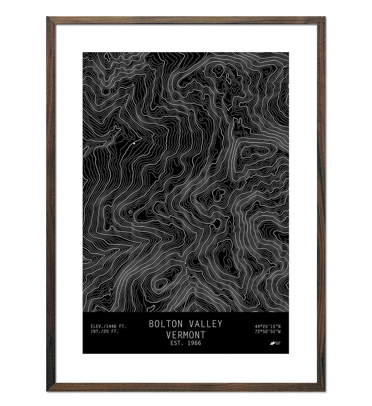 The Muir Way Bolton Valley Print is the perfect gift for your Vermont mountain-loving friends. Find it at Harbour Thread in Burlington, VT!