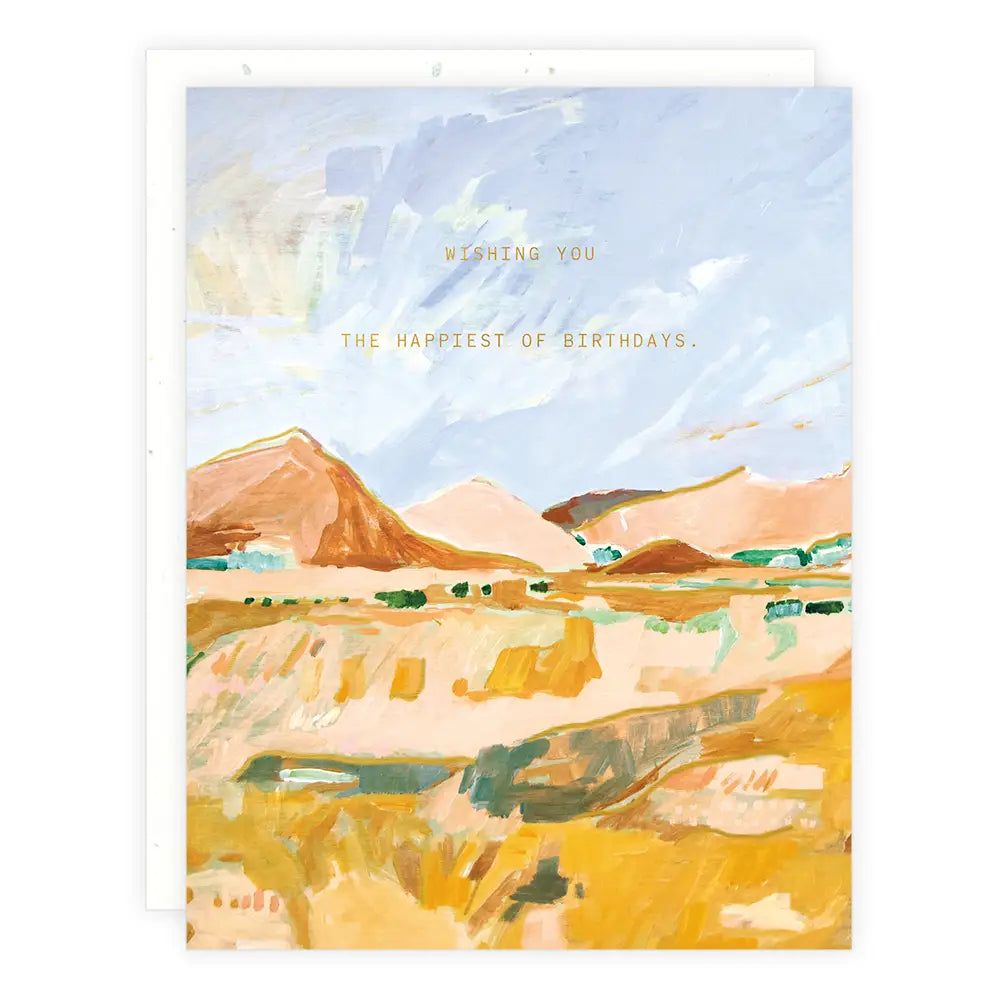 Shop the Golden Fields Birthday Card by Someday Studio at Harbour Thread.