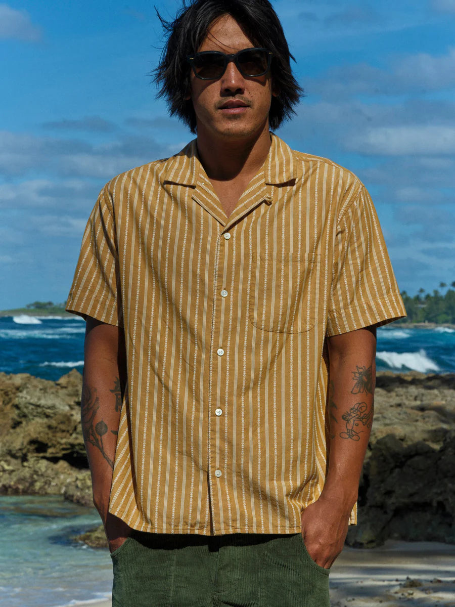 This men's classic camp shirt is sure to be a summertime staple. Shop yours at Harbour Thread in St. Pete, FL!