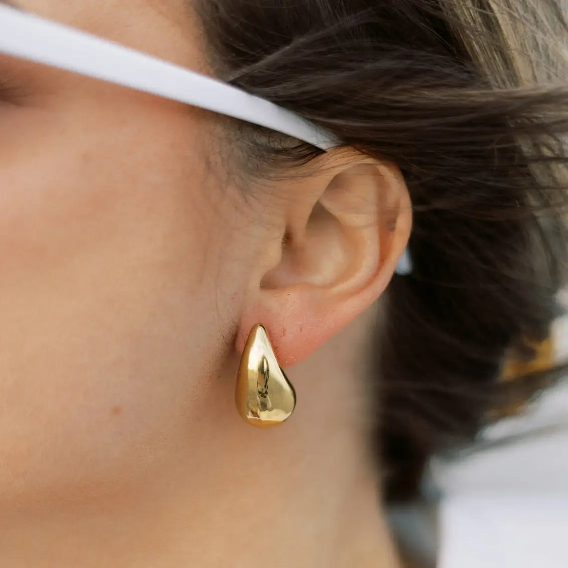 The Liv Bella Vita Waterproof Juliette Chunky Tear Drop Earrings