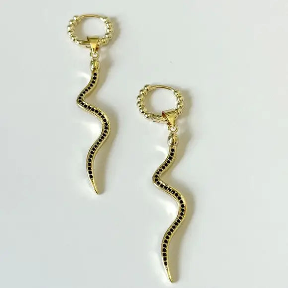 The Tramps + Thieves Willow Serpent Earrings