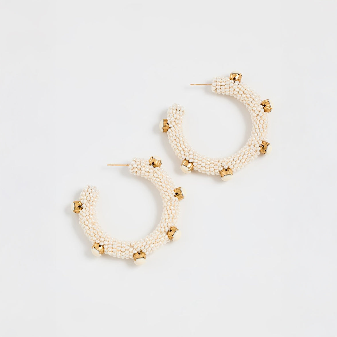 The ivory Hayes Earrings by Deepa Gurnani