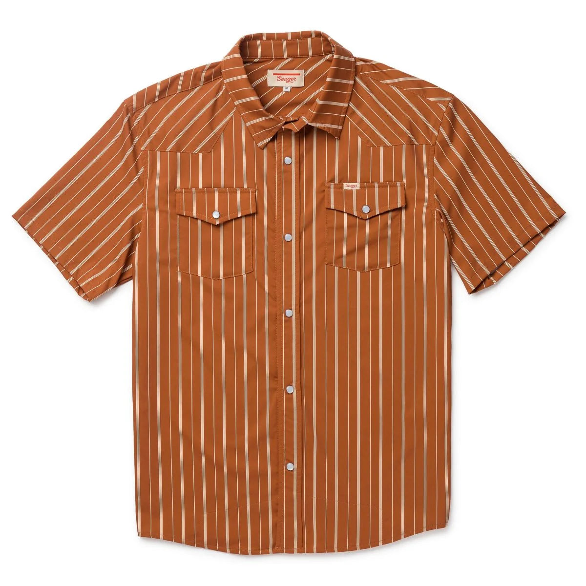The Seager El Ranchero Short Sleeve Shirt in Desert Rust