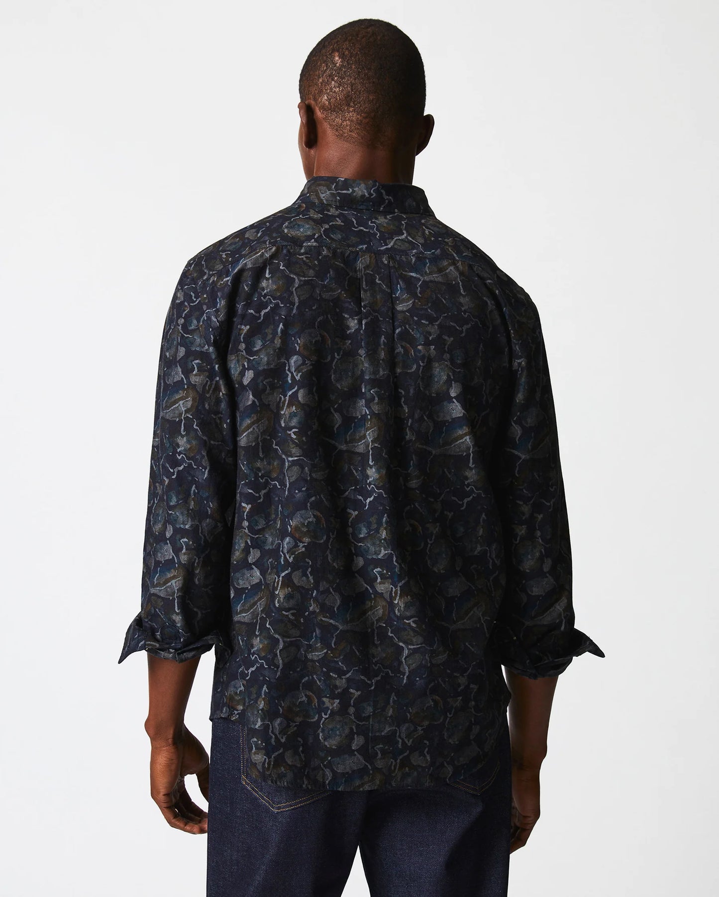 Billy Reid Lowtide Msl 1-Pocket Shirt - Carbon Blue