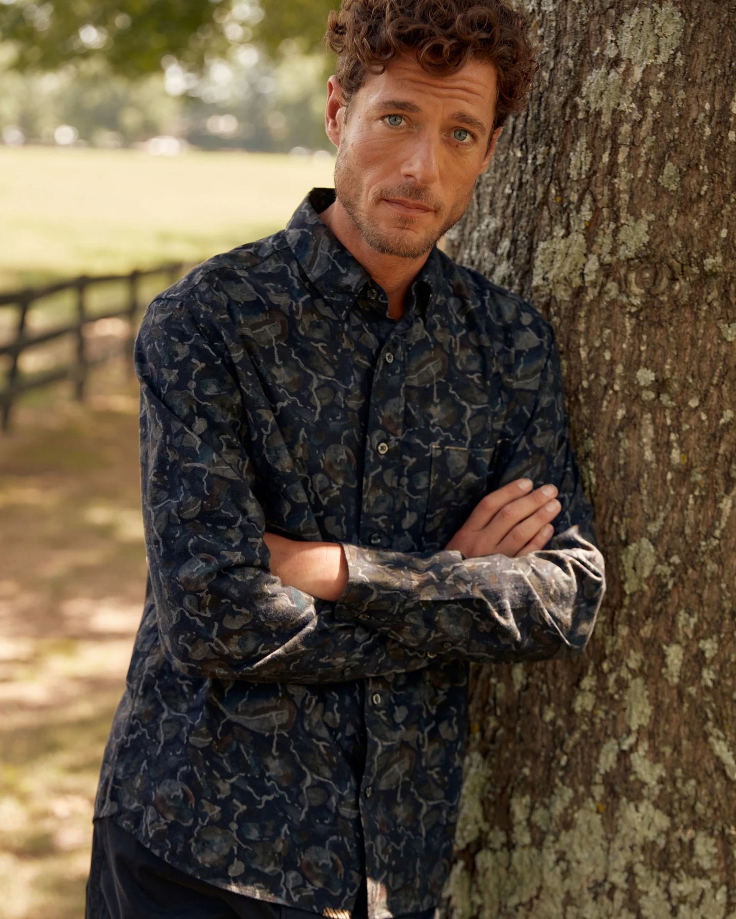 Billy Reid Lowtide Msl 1-Pocket Shirt - Carbon Blue