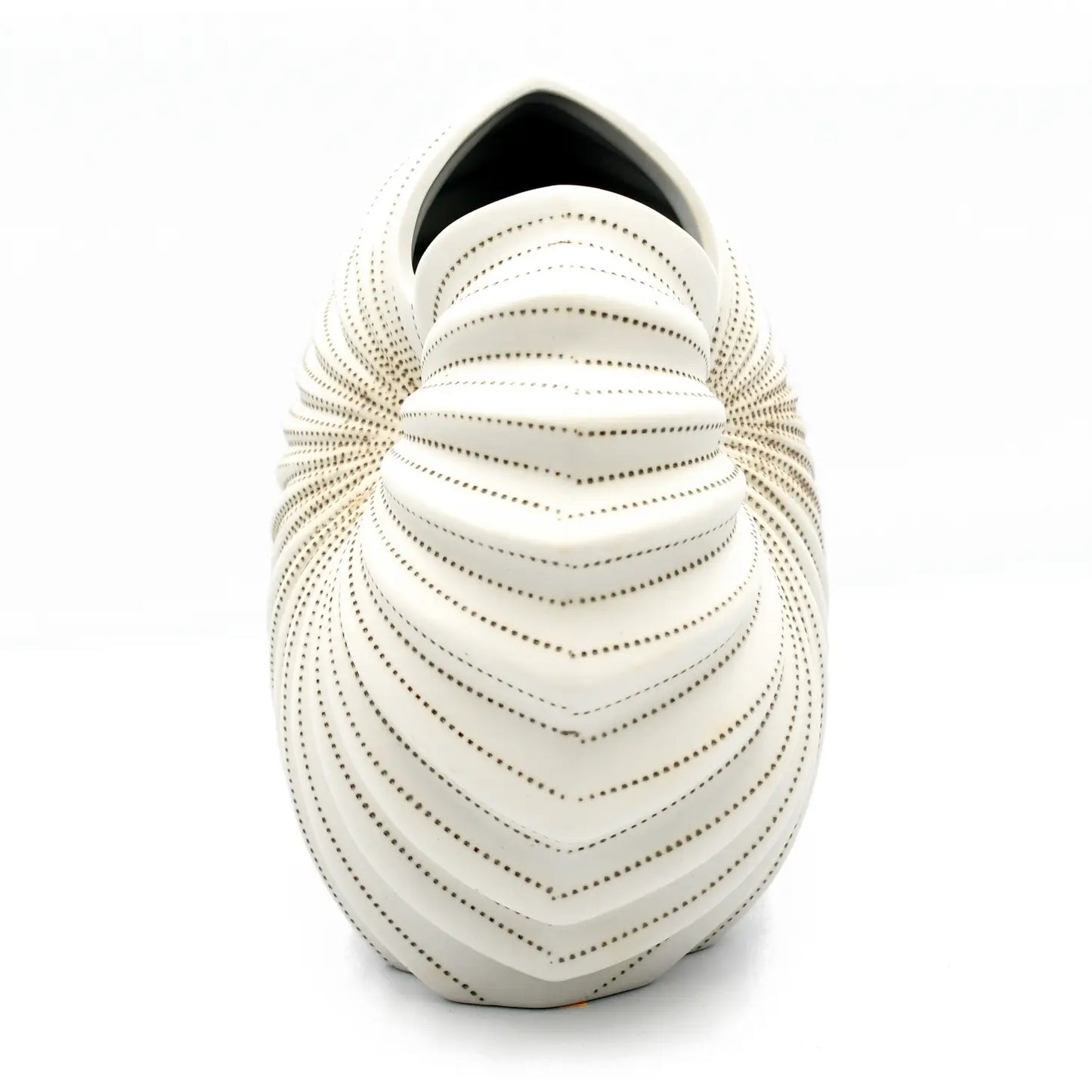 Medium White Palm Porcelain Bud Vase